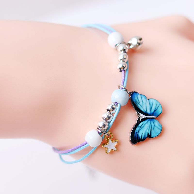 Women's Butterfly Pearl Couple Bracelet Angelwarriorfitness.com