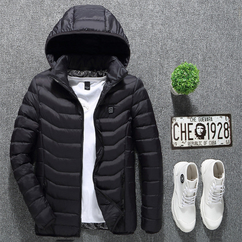 New Heated Jacket Coat USB Electric Jacket Cotton Coat Heater Thermal Clothing Heating Vest Men's Clothes Winter Angelwarriorfitness.com