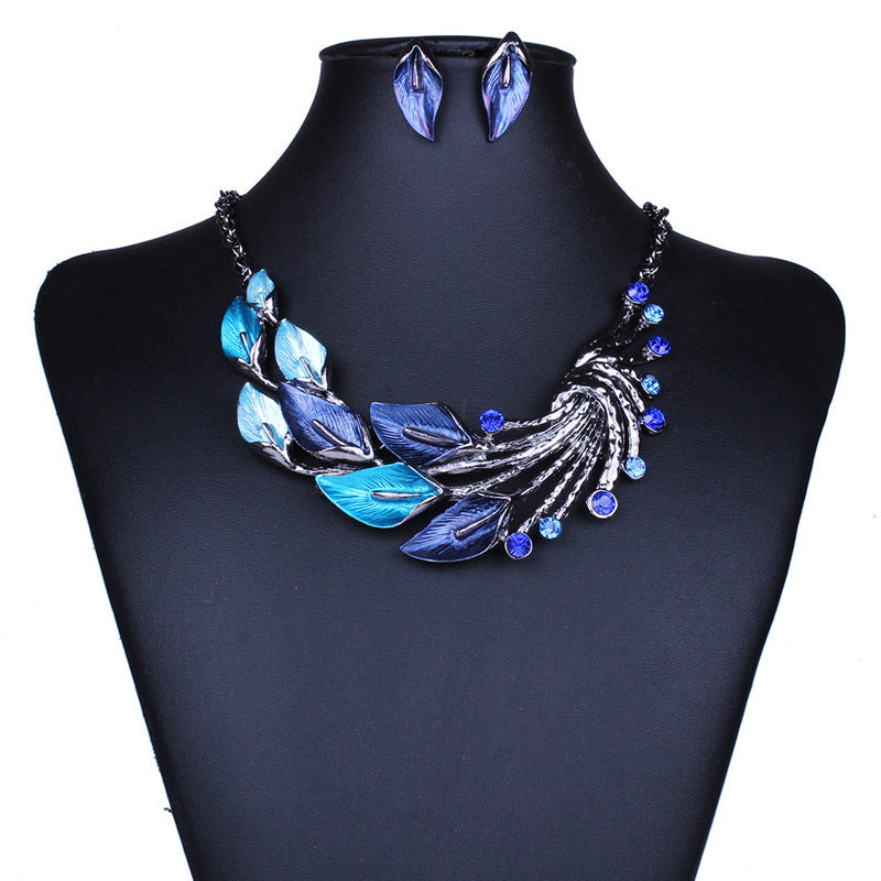 Peacock Design Necklace Angelwarriorfitness.com