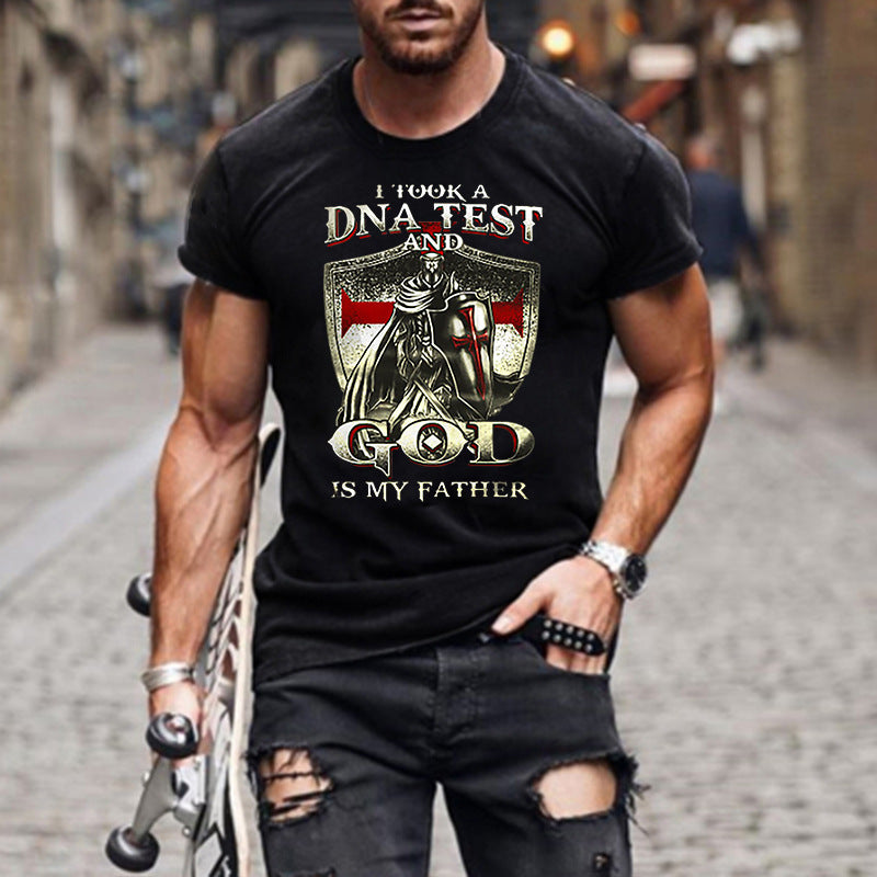 I took a DNA test and GOD is my Father Quote Mens T-shirt Angelwarriorfitness.com