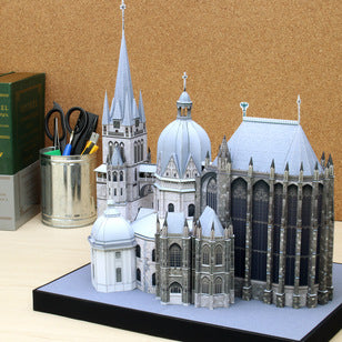 Handmade Paper Art DIY Aachen Cathedral Paper Model Angelwarriorfitness.com