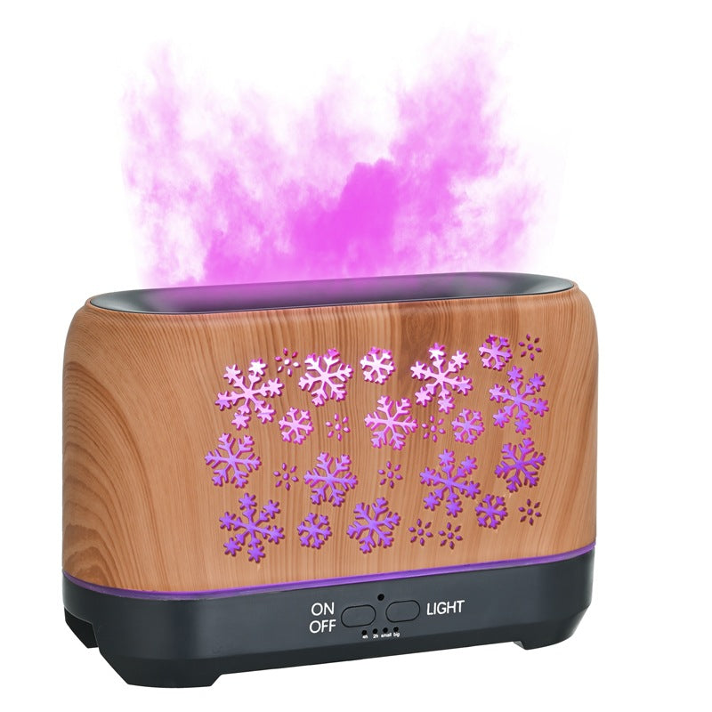 Christmas Snowflake Pattern Humidifier Household Colorful Aromatherapy Humidifier Atmosphere Colorful Diffuser Angelwarriorfitness.com