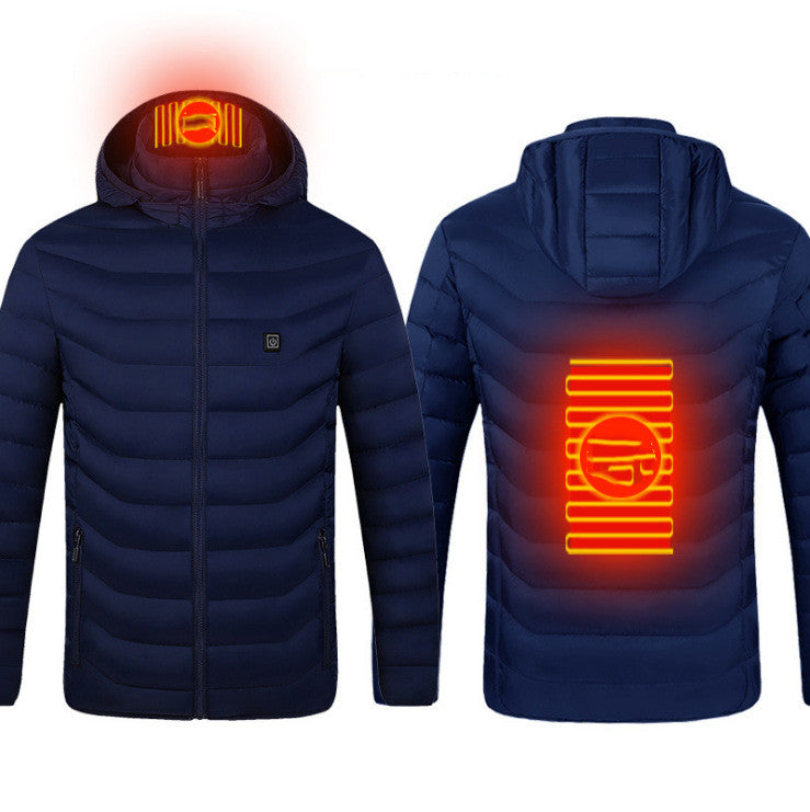 New Heated Jacket Coat USB Electric Jacket Cotton Coat Heater Thermal Clothing Heating Vest Men's Clothes Winter Angelwarriorfitness.com