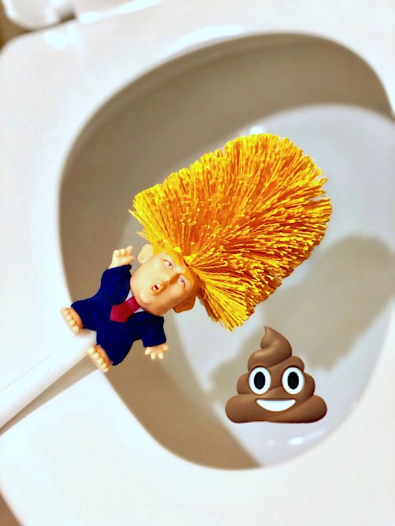 Funny Donald Trump Toilet Brush Angelwarriorfitness.com