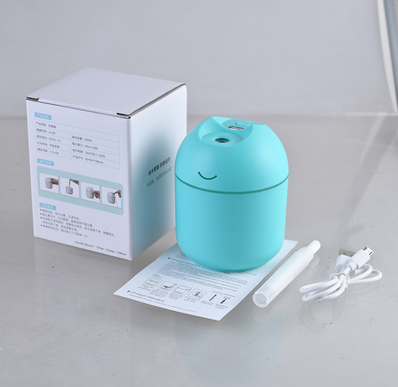 Usb Humidifier Home Mini Desktop Mute Colorful Lights Angelwarriorfitness.com