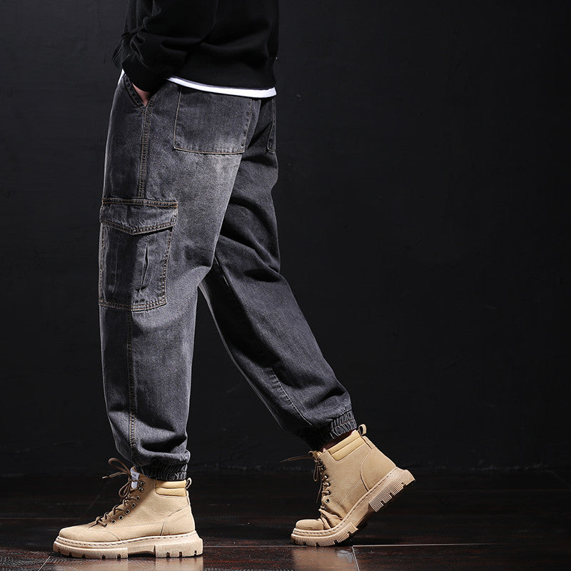 Fallwinter Tooling Jeans Mens Loose Harem Angelwarriorfitness.com