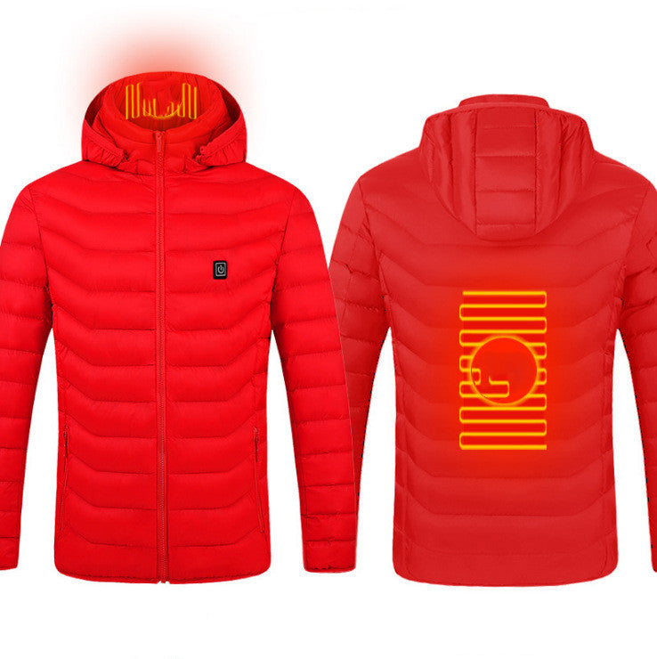 New Heated Jacket Coat USB Electric Jacket Cotton Coat Heater Thermal Clothing Heating Vest Men's Clothes Winter Angelwarriorfitness.com