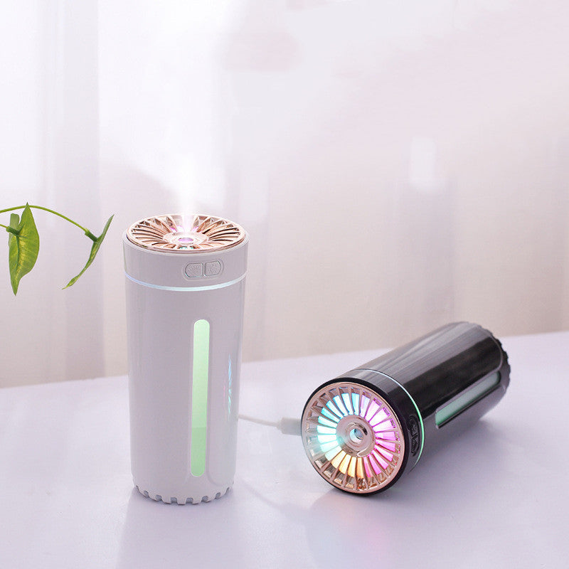 Wireless Air Humidifier Colorful Lights Mute Ultrasonic USB Fogger Diffuser Purifier 800mAh Rechargeabl Cool Mist Maker For Car Angelwarriorfitness.com