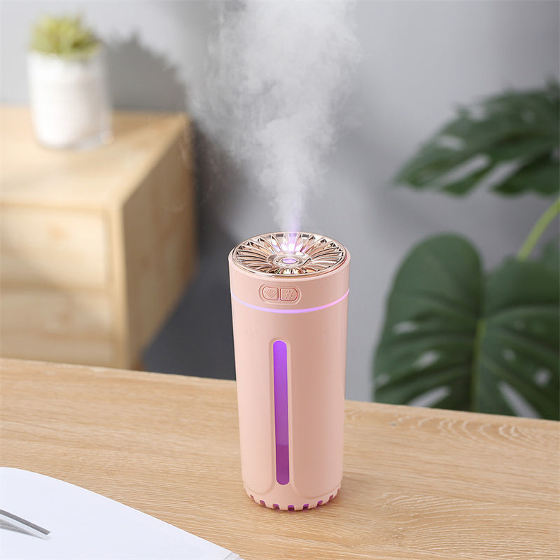 Wireless Air Humidifier Colorful Lights Mute Ultrasonic USB Fogger Diffuser Purifier 800mAh Rechargeabl Cool Mist Maker For Car Angelwarriorfitness.com