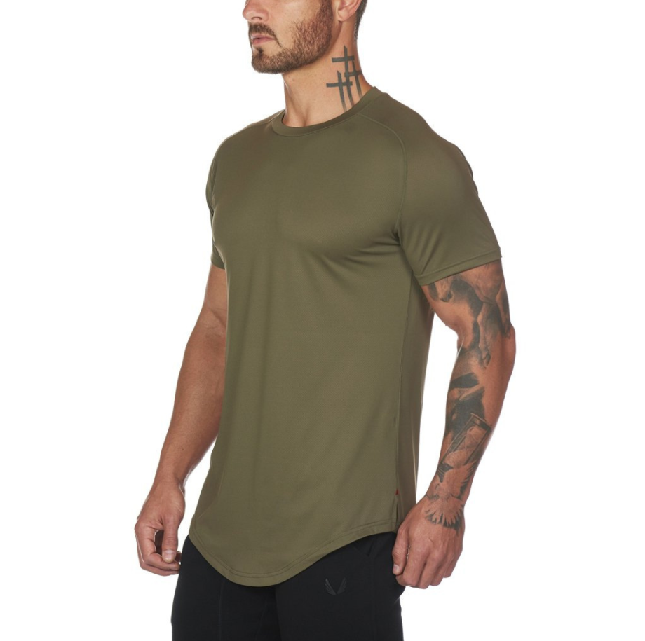 New Gym Wear Plain Shirts Custom Mens Fitness Sports Clothing Angelwarriorfitness.com