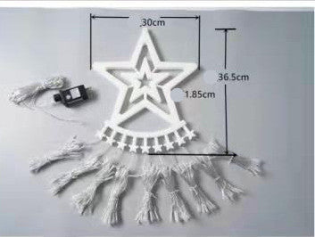 LED Five-pointed Star Waterfall Light To Decorate The Courtyard Outdoor Angelwarriorfitness.com