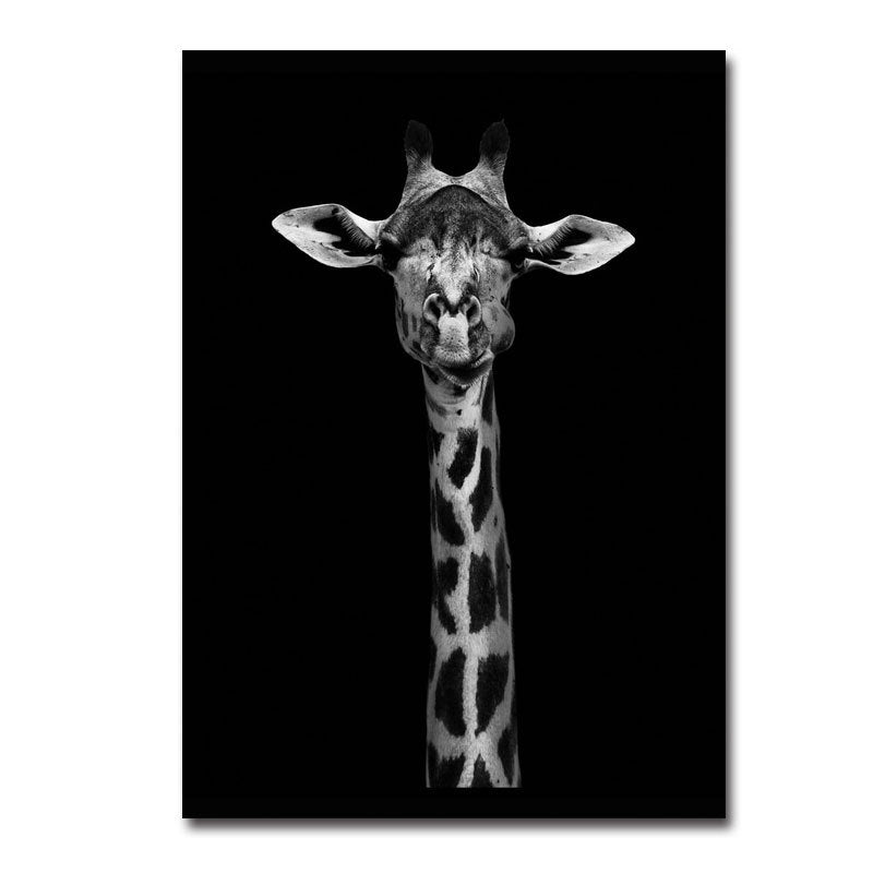 Black and white animal decorative painting Angelwarriorfitness.com