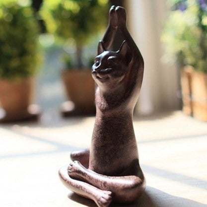 Cat Yoga Statues Angelwarriorfitness.com