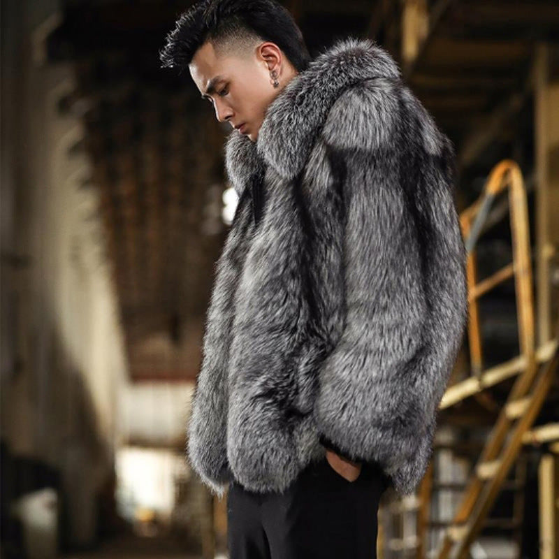 Fox Fur Faux Fur Warm Casual Jacket Angelwarriorfitness.com