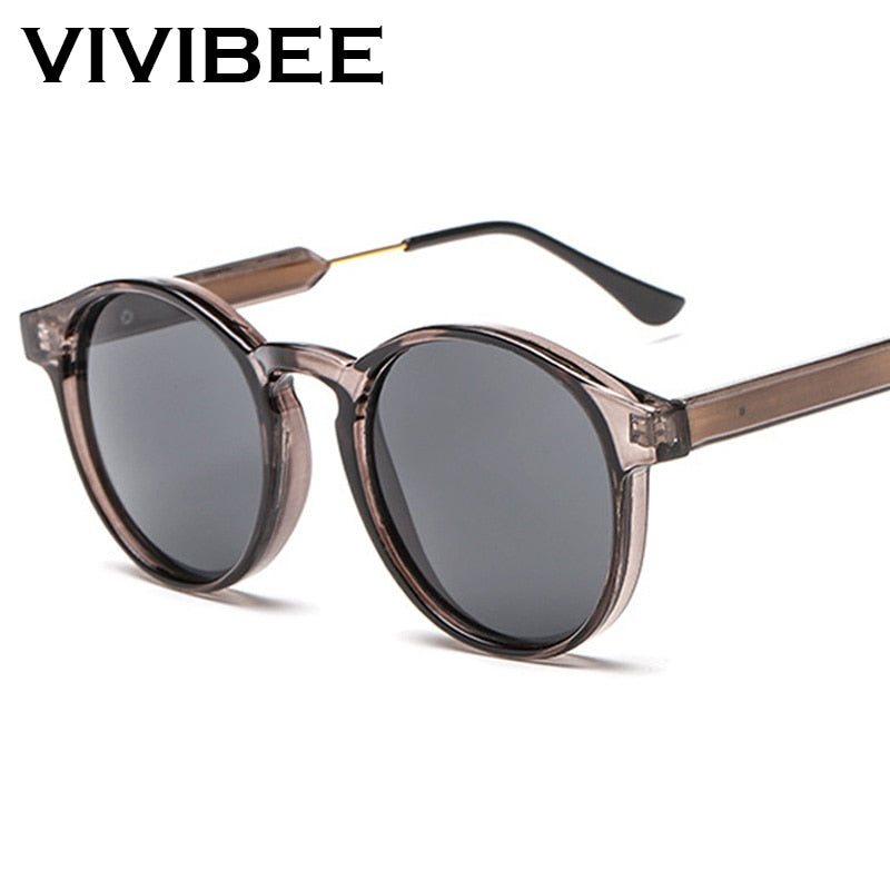 VIVIBEE Gothic Transparent Women Vintage Square Sunglasses 90s Round Sun Glasses 2022 Trending Products UV400 Men Shades Angelwarriorfitness.com