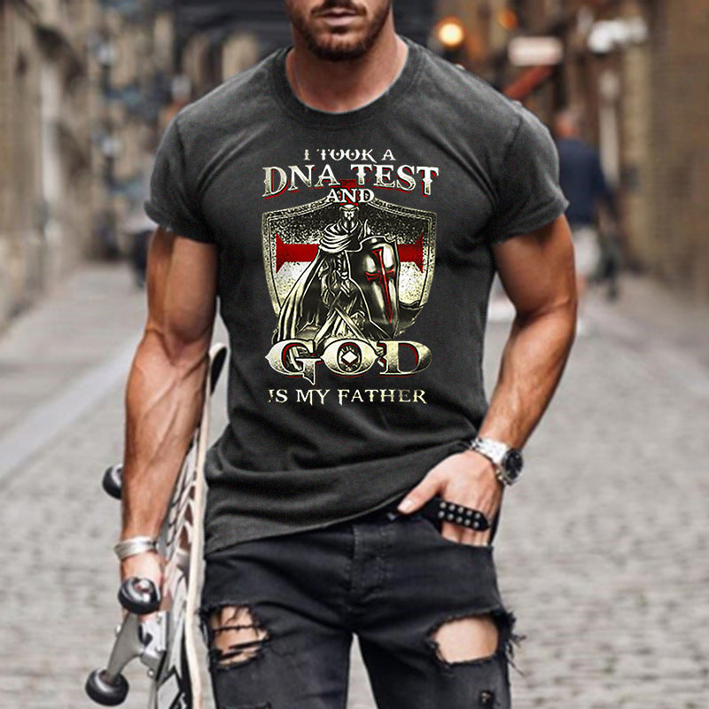 I took a DNA test and GOD is my Father Quote Mens T-shirt Angelwarriorfitness.com