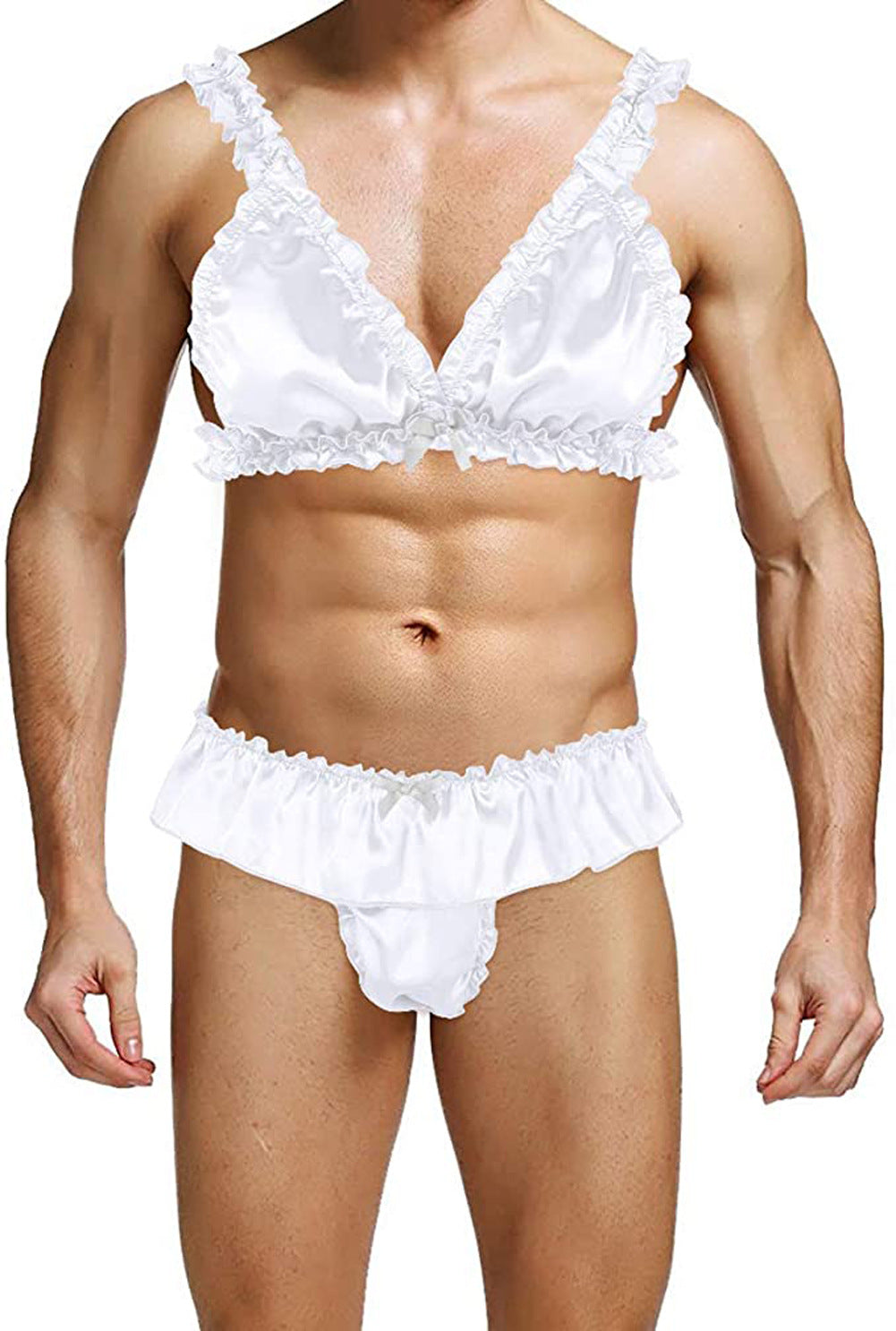 Men's Lace Bra Underwear Pseudo-girl Bra Angelwarriorfitness.com