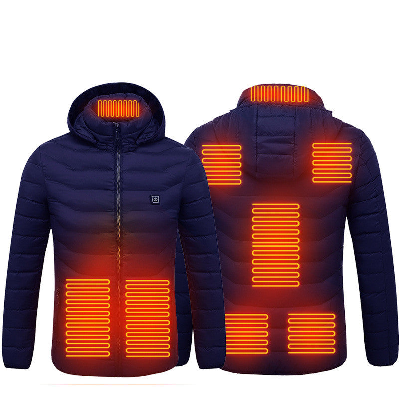 New Heated Jacket Coat USB Electric Jacket Cotton Coat Heater Thermal Clothing Heating Vest Men's Clothes Winter Angelwarriorfitness.com