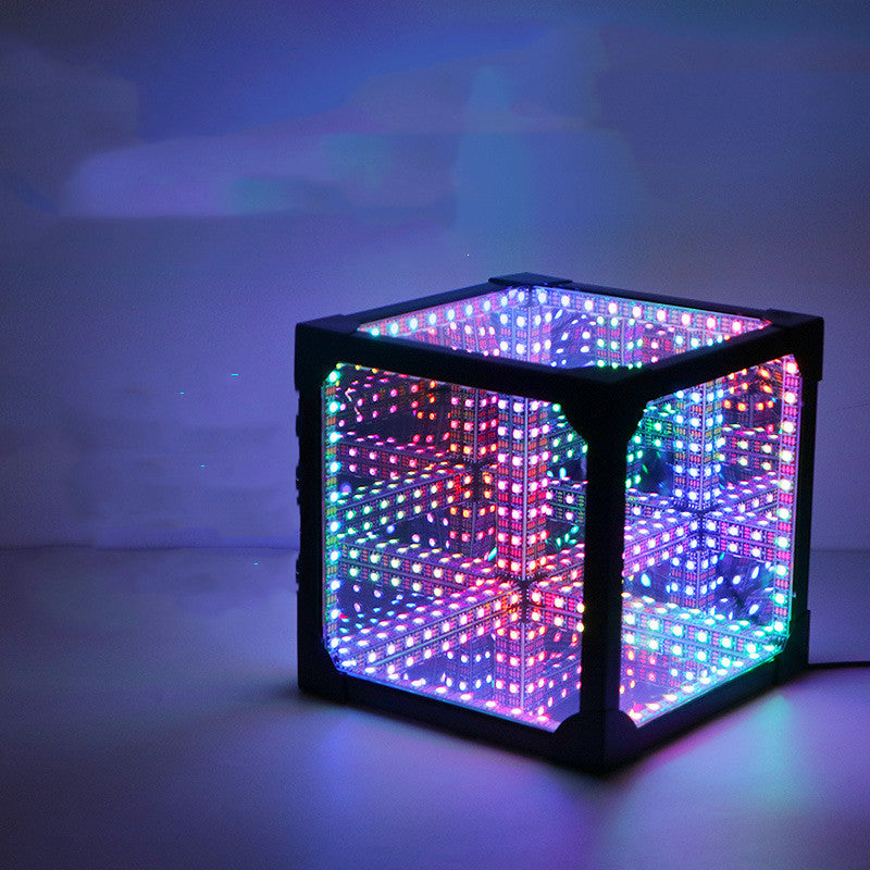 Thousand Mirrors 3D Lamp Magic Cube Gaming Room Decorative Ambient LED Lights Angelwarriorfitness.com