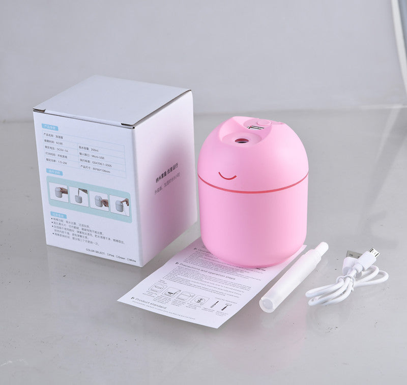 Usb Humidifier Home Mini Desktop Mute Colorful Lights Angelwarriorfitness.com