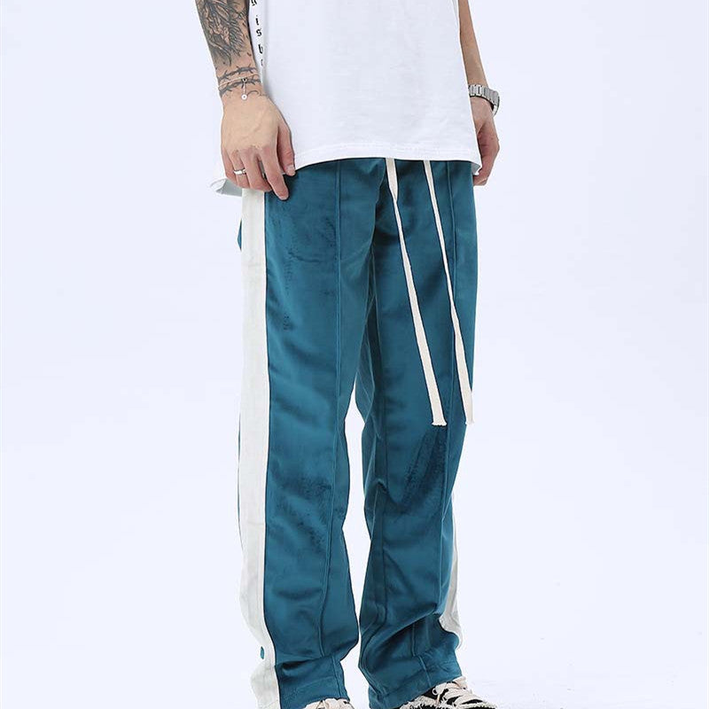 Mens Loose-fitting Casual Retro Clash Pants Angelwarriorfitness.com