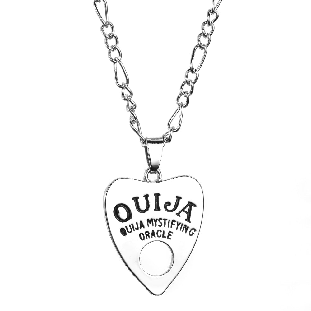 Gothic Ouija Shape Board Pendant Chain Necklace Angelwarriorfitness.com