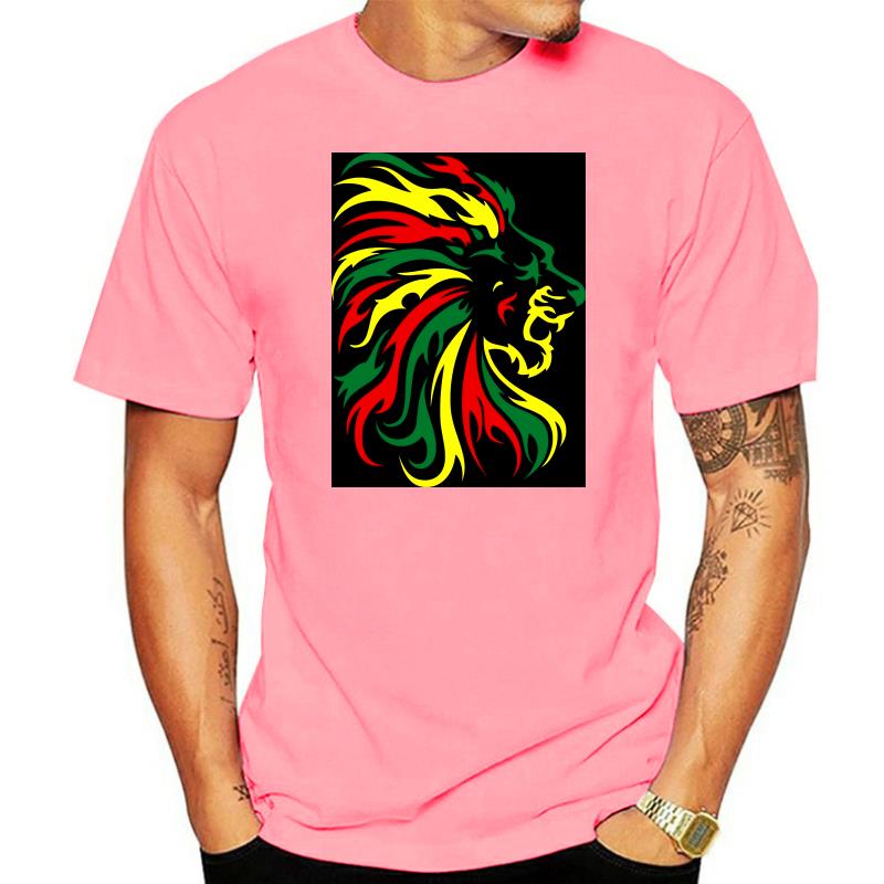 Men's Fashion Casual Lion Print T-Shirt Top Angelwarriorfitness.com