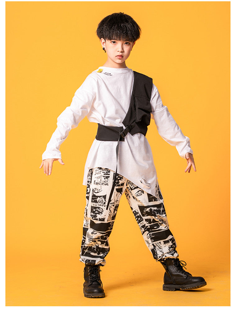 Children's Hip-hop Suits Hip-hop Personality Handsome Costumes Angelwarriorfitness.com