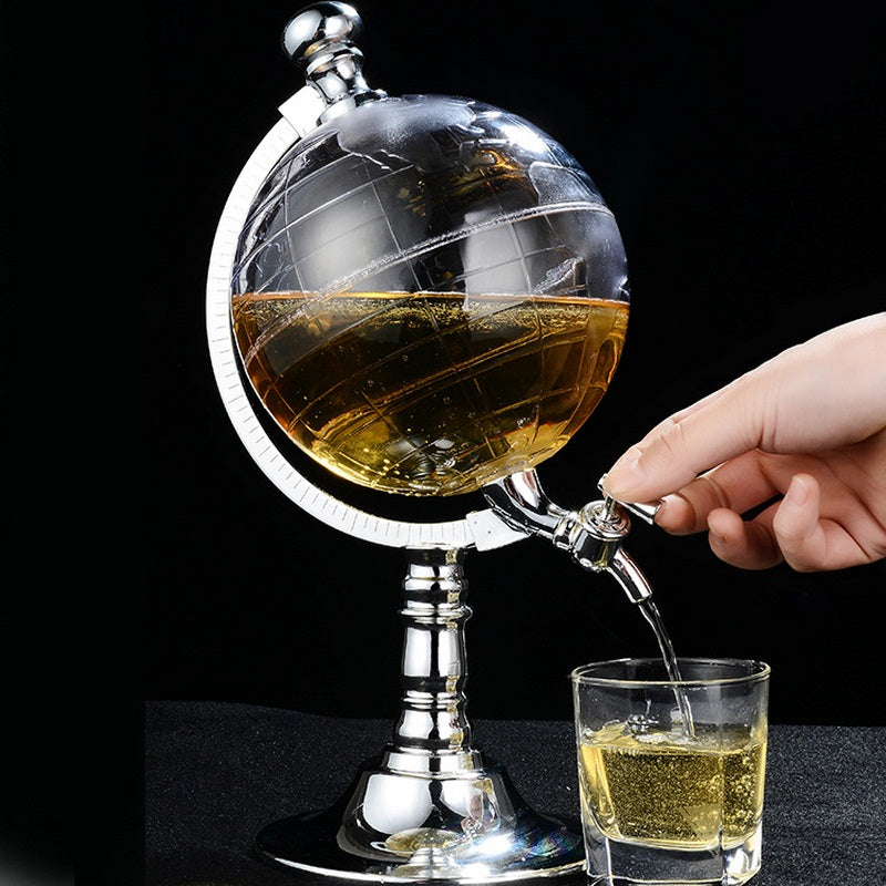 Novelty Globe Wine Decanters Drink Dispenser-Best Holiday Gift for Friends coworkers and family Members Angelwarriorfitness.com