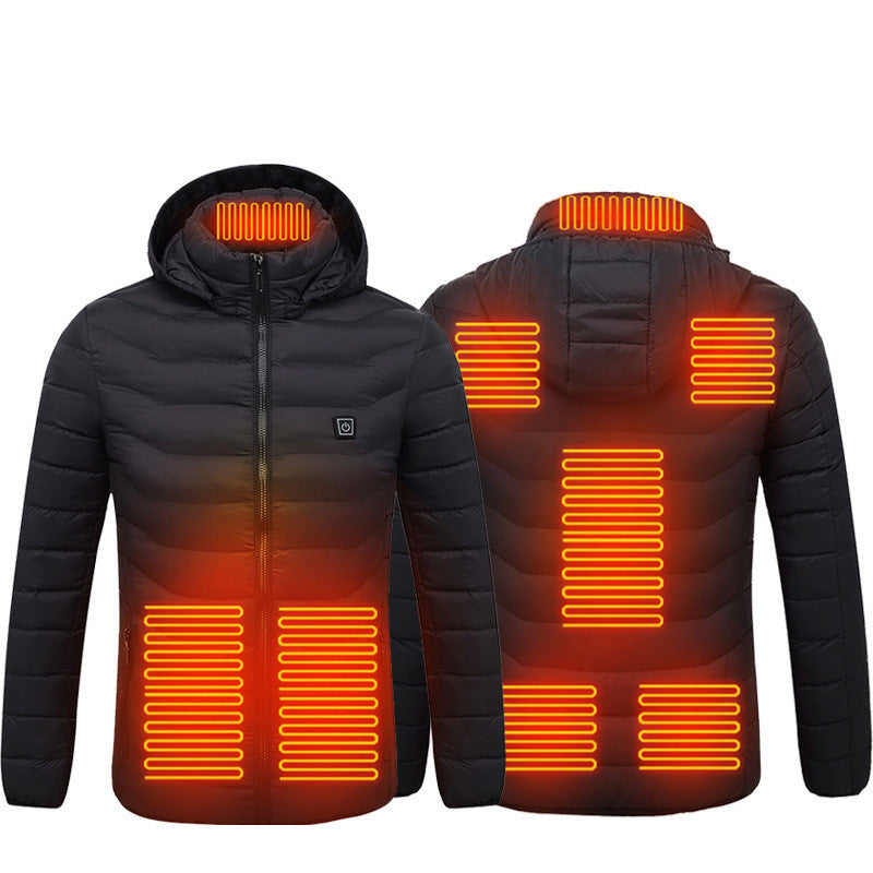 New Heated Jacket Coat USB Electric Jacket Cotton Coat Heater Thermal Clothing Heating Vest Men's Clothes Winter Angelwarriorfitness.com