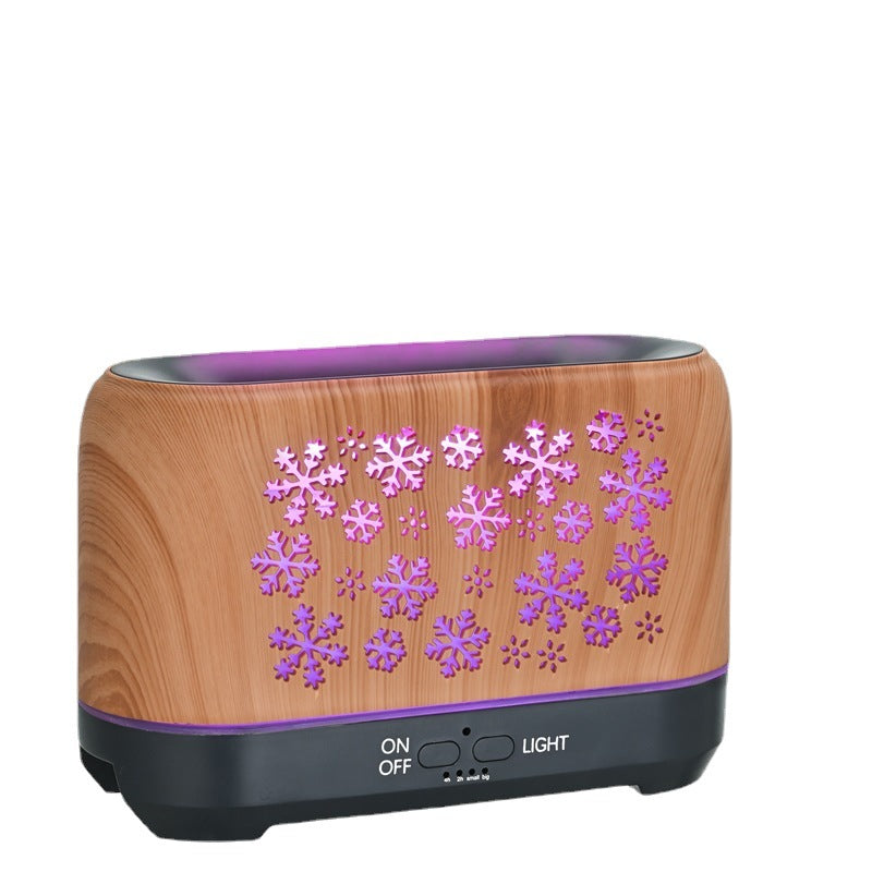 Christmas Snowflake Pattern Humidifier Household Colorful Aromatherapy Humidifier Atmosphere Colorful Diffuser Angelwarriorfitness.com