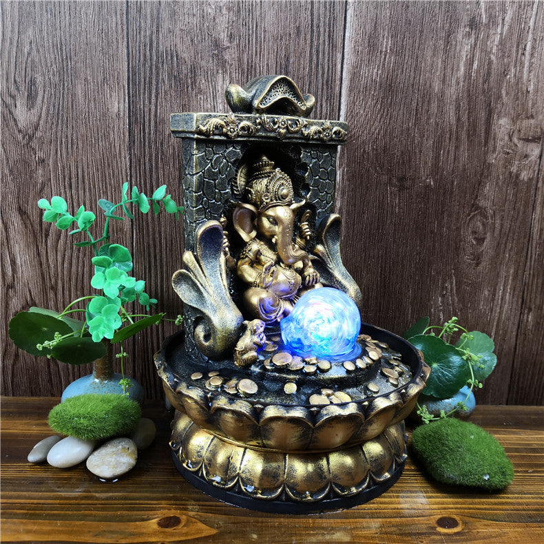 Creative New God Statue Buddha Statue Flowing Water Ornament Angelwarriorfitness.com